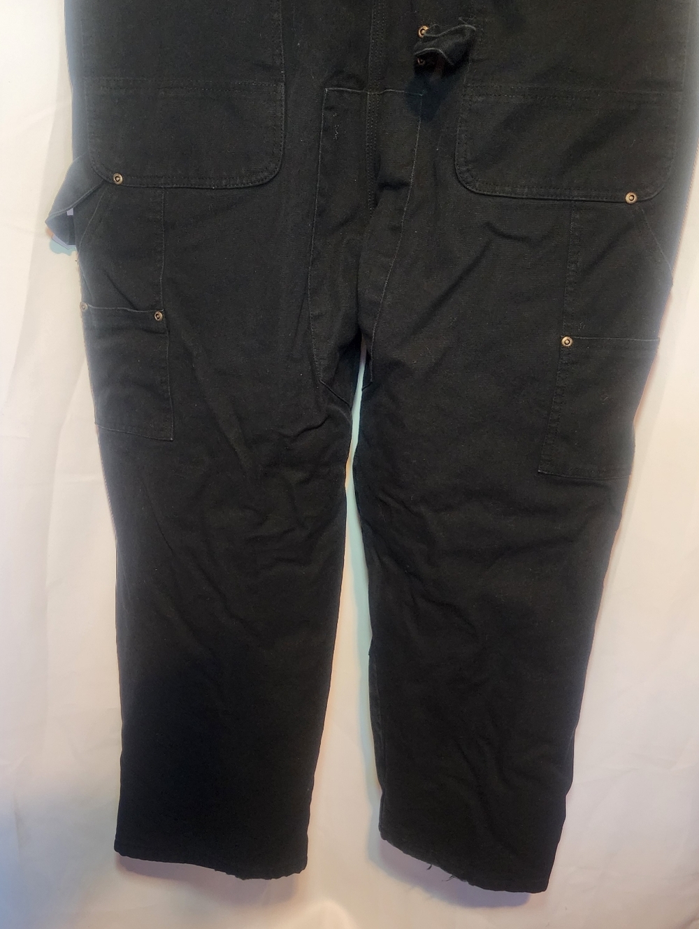 Rugged Wear Mens Insulated Winter Bib Overalls Black Sz Medium (G) - Picture 9 of 10